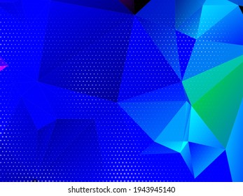 Abstracto vector de fondo triangular de cristales coloreados