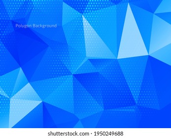 Abstract colorful triangular geometric crystal background vector