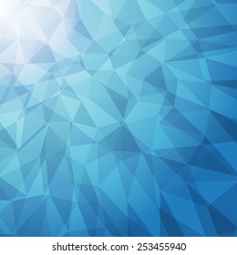 Abstract colorful triangular low poly style vector background