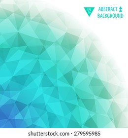 Abstract colorful triangular low poly style vector background