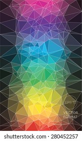 Abstract colorful triangular low poly style vector background,Vector illustration