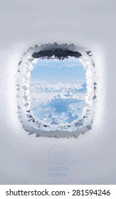 Abstract colorful triangular low poly style vector background,Vector illustration