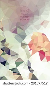Abstract colorful triangular low poly style vector background,Vector illustration