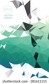 Abstract colorful triangular low poly style vector background,Vector illustration