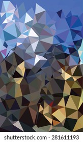 Abstract colorful triangular low poly style vector background,Vector illustration