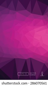 Abstract colorful triangular low poly style vector background,Vector illustration concept