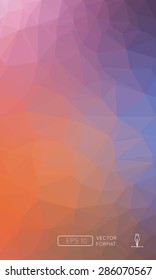 Abstract colorful triangular low poly style vector background,Vector illustration concept