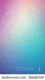 Abstract colorful triangular low poly style vector background,Vector illustration