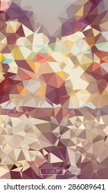 Abstract colorful triangular low poly style vector background,Vector illustration