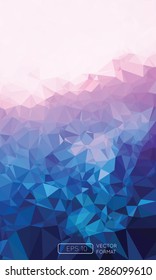 Abstract colorful triangular low poly style vector background,Vector illustration