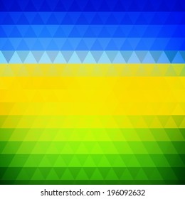 Abstract colorful triangular pattern.