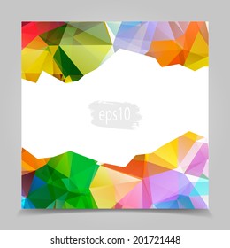 Abstract Colorful Triangular Polygonal geometric background