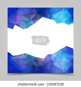 Abstract Colorful Triangular Polygonal geometric background