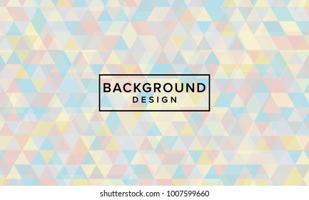 Abstract Colorful Triangular Wallpaper Background Design Vector Template