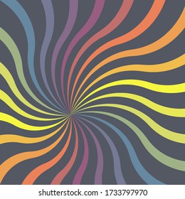 Abstract colorful twirl vector background
