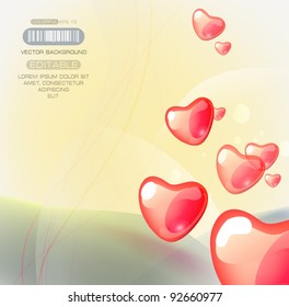 Abstract colorful valentines day background