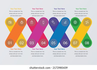 Resumen de la infografía de Mapa 3d de Mente Grande del Vector Colorido. Elemento web