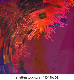 Abstract colorful vector background.