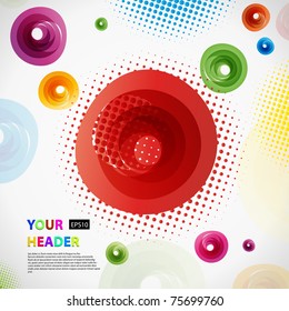 Abstract colorful vector background.