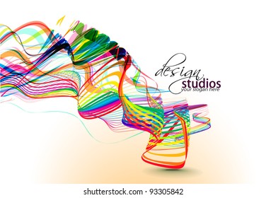 Abstract colorful vector background