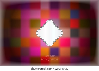 abstract colorful vector background with blurred rectangulars and vignette