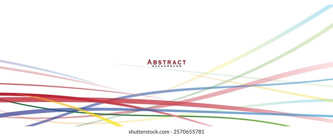 Abstract Colorful Vector Background with Central Space for Text or Design