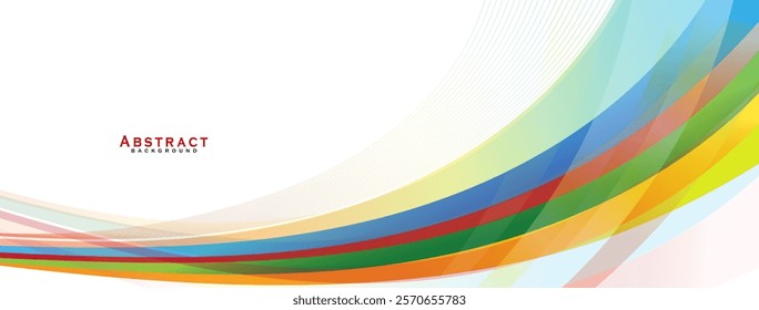 Abstract Colorful Vector Background with Central Space for Text or Design