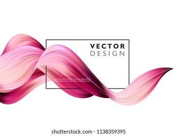 Abstract colorful vector background, color flow liquid wave for design brochure, website, flyer. EPS10