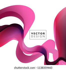 Abstract colorful vector background, color flow liquid wave for design brochure, website, flyer. EPS10
