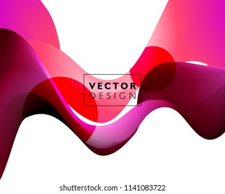 Abstract colorful vector background, color flow liquid wave for design brochure, website, flyer. EPS10