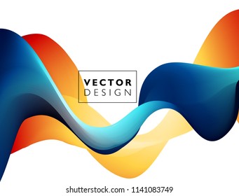 Abstract colorful vector background, color flow liquid wave for design brochure, website, flyer. EPS10