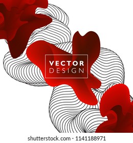 Abstract colorful vector background, color flow liquid wave for design brochure, website, flyer. Stream fluid