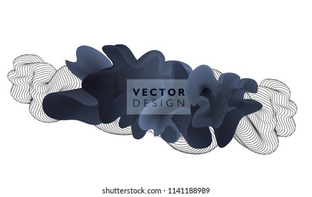 Abstract colorful vector background, color flow liquid wave for design brochure, website, flyer. Stream fluid
