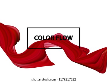 Abstract colorful vector background, color flow liquid wave for design brochure, website, flyer. Stream fluid. Acrylic paint