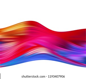 Abstract colorful vector background, color flow liquid wave for design brochure, website, flyer. Stream fluid. Acrylic paint