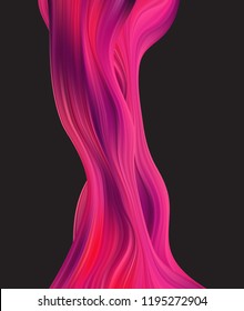 Abstract colorful vector background, color flow liquid wave for design brochure, website, flyer. Stream fluid. Acrylic paint