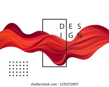 Abstract colorful vector background, color flow liquid wave for design brochure, website, flyer. Stream fluid. Acrylic paint