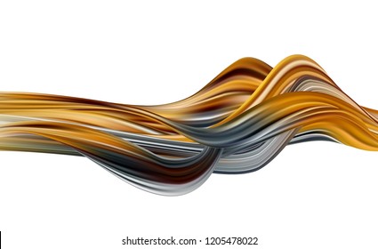 Abstract colorful vector background, color flow liquid wave for design brochure, website, flyer. Stream fluid. Acrylic paint