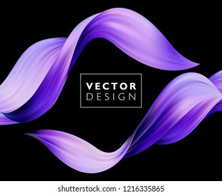 Abstract colorful vector background, color flow liquid wave for design brochure, website, flyer. Stream fluid. Acrylic paint