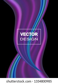 Abstract colorful vector background, color flow liquid wave for design brochure, website, flyer. eps10
