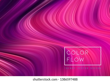 Abstract colorful vector background, color flow liquid wave for design brochure, website, flyer. Stream fluid. Acrylic paint