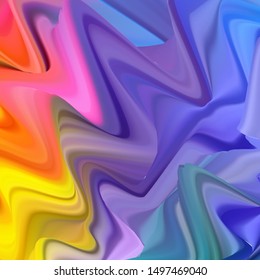 Abstract colorful vector background, color flow liquid wave for design brochure, website, flyer. Stream fluid. Acrylic paint. yellow and orange color