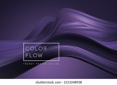 Abstract colorful vector background, color flow liquid wave 