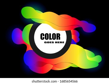 Abstract colorful vector background color