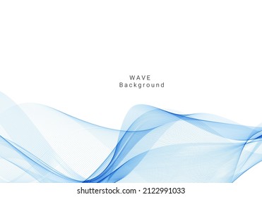 Resumen de fondo vectorial colorido, onda azul color