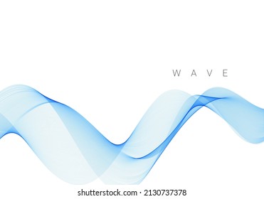Abstract colorful vector background, color blue wave design vector