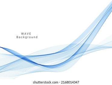 Abstrakter bunter Vektorhintergrund, Farbblauer Wellendesign, Vektorgrafik