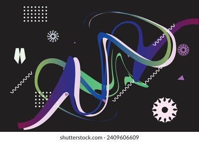 Abstract colorful vector background. Creative design wallpaper
