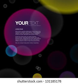 Abstract colorful vector background design with your text