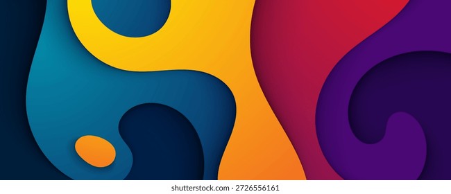 Abstrato colorido vetor fundo fluindo padrões de ondas, e design decorativo moderno